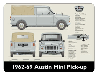 Austin Mini Pick-up (with tilt) 1961-69 Mouse Mat